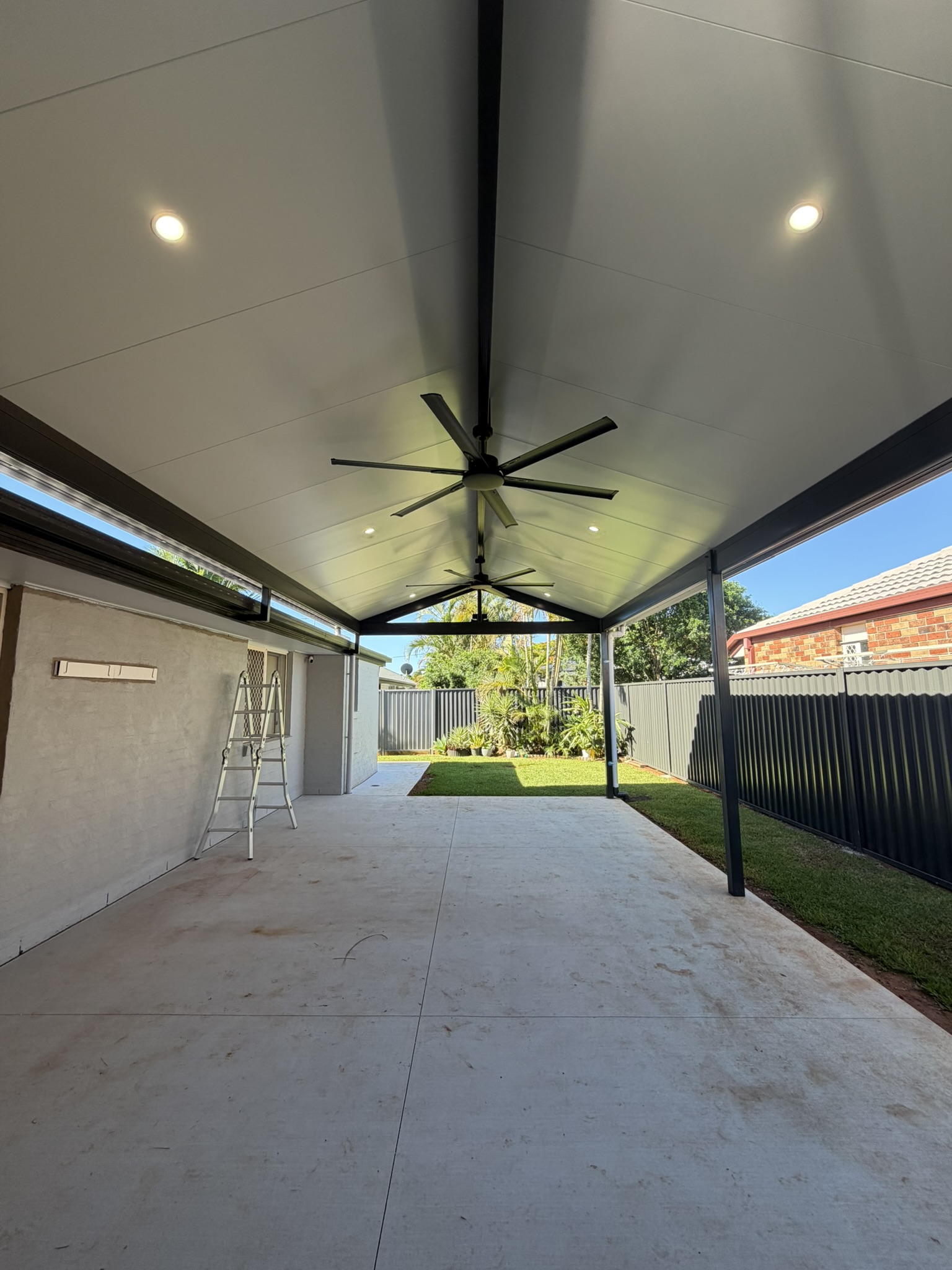 Custom insulated gable patio
